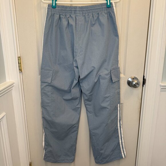 adidas Parley Ocean Green Earth Light Gray Blue Athletic Track Pants Size Medium - Picture 6 of 9